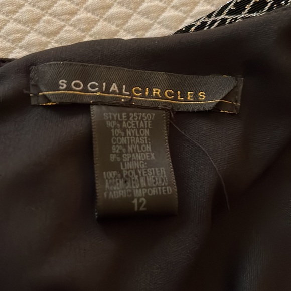 Social Circles Formal Evening Gown‎ Sleeveless Dress Black Size 12 - Picture 6 of 9